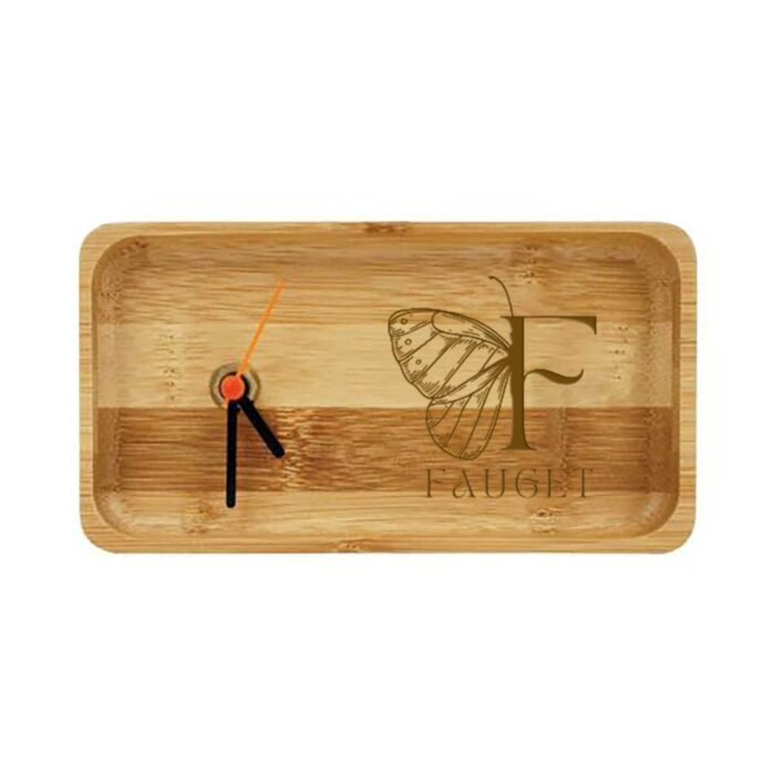 Eco-Friendly Bamboo Desk Clock - Image 2