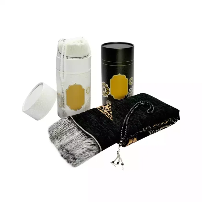 Prayer Mat with Tasbih in Tubular Box