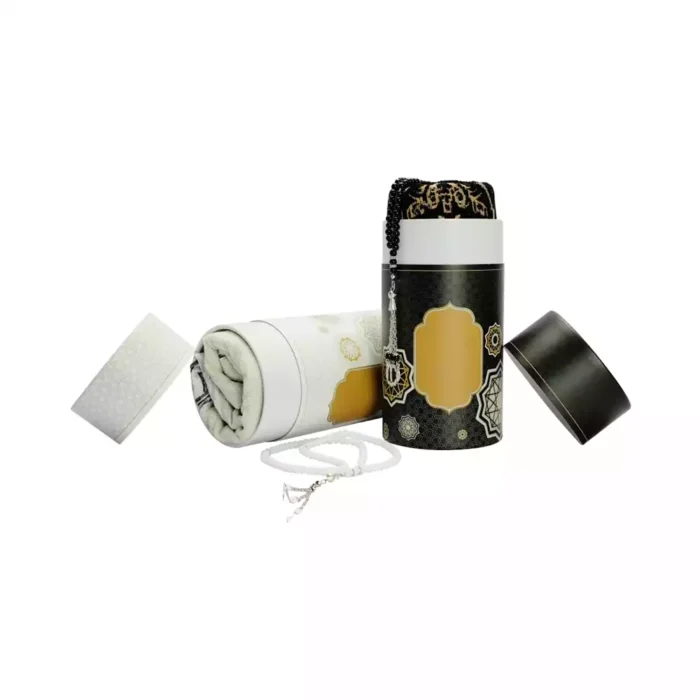 Prayer Mat with Tasbih in Tubular Box